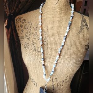 Elegant Beaded Lanyard Necklace